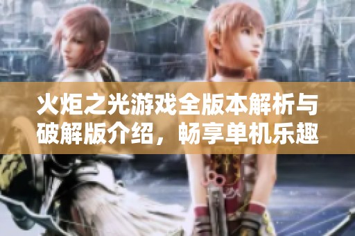 火炬之光游戏全版本解析与破解版介绍，畅享单机乐趣