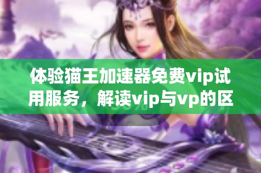 体验猫王加速器免费vip试用服务，解读vip与vp的区别与优势