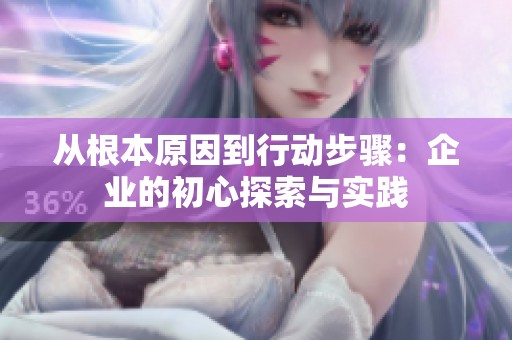 从根本原因到行动步骤：企业的初心探索与实践