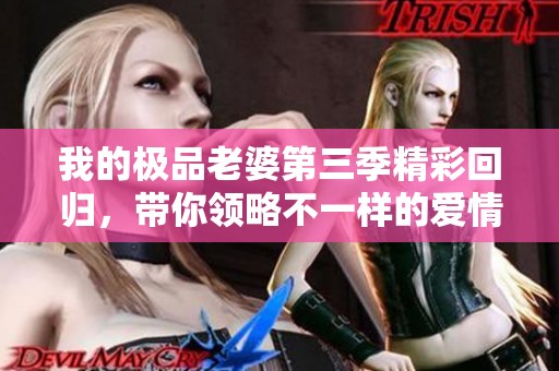 我的极品老婆第三季精彩回归，带你领略不一样的爱情故事