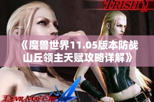 《魔兽世界11.05版本防战山丘领主天赋攻略详解》