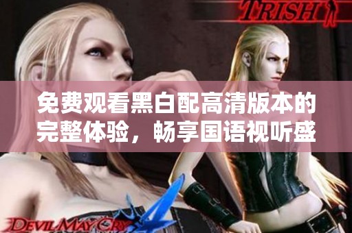 免费观看黑白配高清版本的完整体验，畅享国语视听盛宴