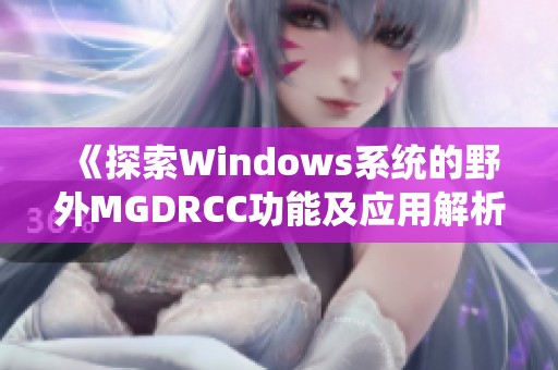《探索Windows系统的野外MGDRCC功能及应用解析》
