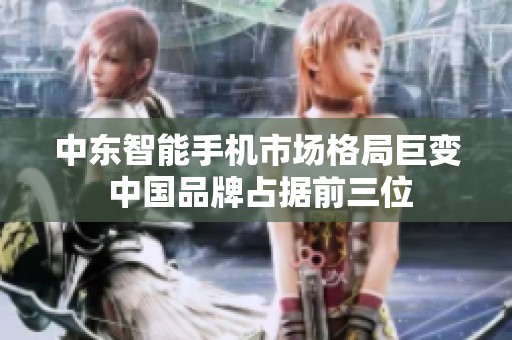 中东智能手机市场格局巨变 中国品牌占据前三位