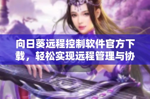 向日葵远程控制软件官方下载，轻松实现远程管理与协助
