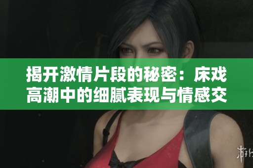 揭开激情片段的秘密：床戏高潮中的细腻表现与情感交织