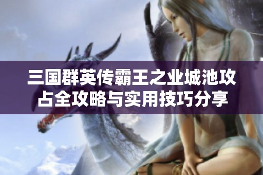 三国群英传霸王之业城池攻占全攻略与实用技巧分享