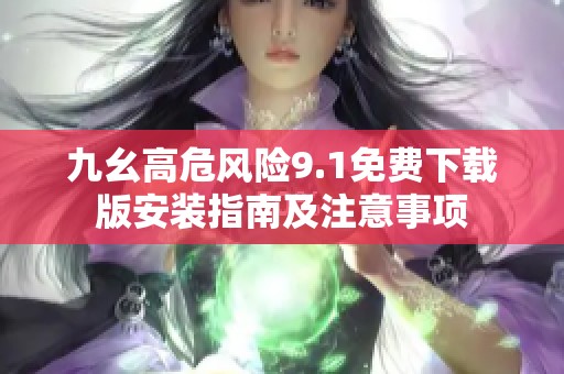 九幺高危风险9.1免费下载版安装指南及注意事项
