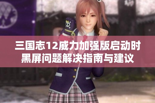 三国志12威力加强版启动时黑屏问题解决指南与建议