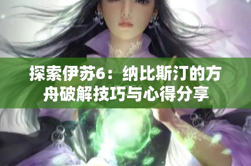 探索伊苏6：纳比斯汀的方舟破解技巧与心得分享