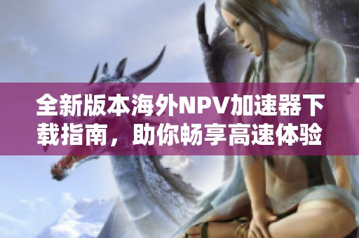 全新版本海外NPV加速器下载指南，助你畅享高速体验