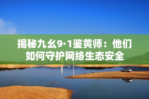 揭秘九幺9·1鉴黄师：他们如何守护网络生态安全