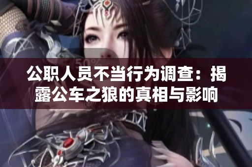 公职人员不当行为调查：揭露公车之狼的真相与影响