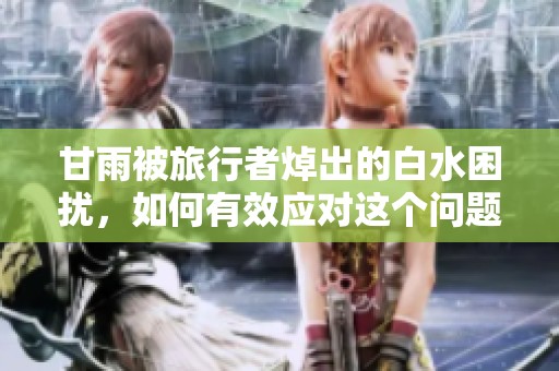 甘雨被旅行者焯出的白水困扰，如何有效应对这个问题