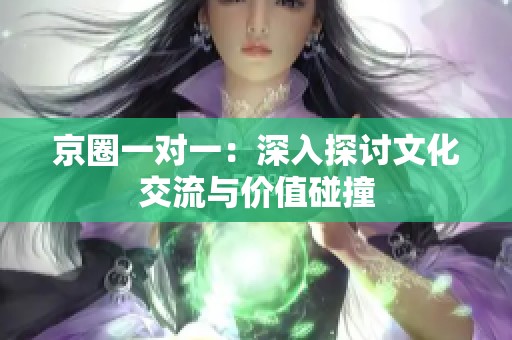 京圈一对一：深入探讨文化交流与价值碰撞
