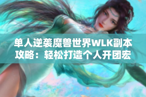 单人逆袭魔兽世界WLK副本攻略：轻松打造个人开团宏技巧