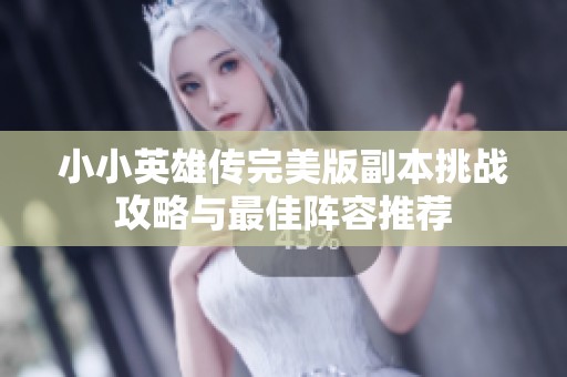 小小英雄传完美版副本挑战攻略与最佳阵容推荐