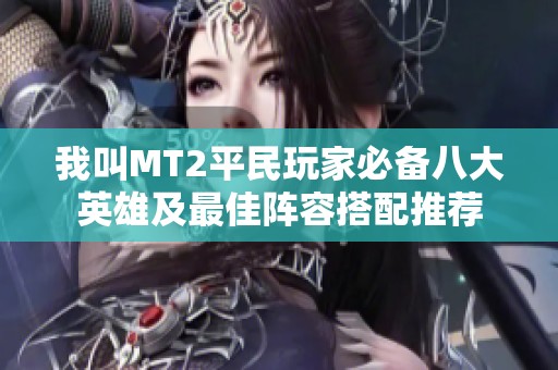 我叫MT2平民玩家必备八大英雄及最佳阵容搭配推荐