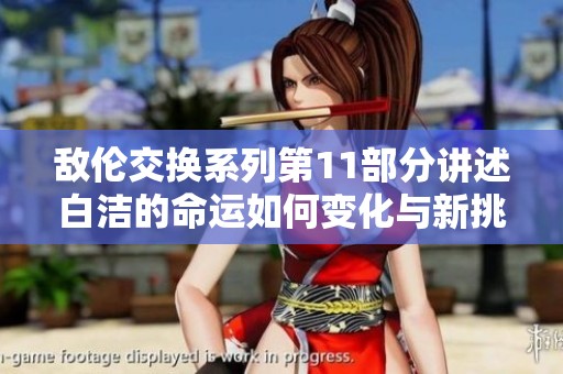 敌伦交换系列第11部分讲述白洁的命运如何变化与新挑战