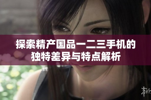 探索精产国品一二三手机的独特差异与特点解析