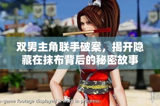 双男主角联手破案，揭开隐藏在抹布背后的秘密故事