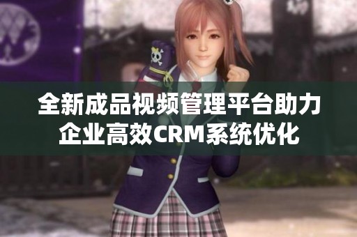全新成品视频管理平台助力企业高效CRM系统优化