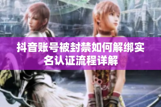 抖音账号被封禁如何解绑实名认证流程详解