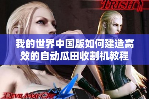 我的世界中国版如何建造高效的自动瓜田收割机教程