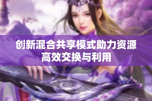 创新混合共享模式助力资源高效交换与利用