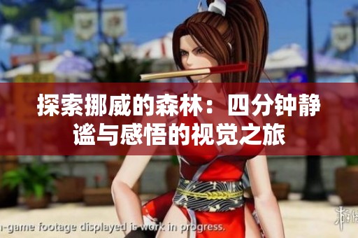 探索挪威的森林：四分钟静谧与感悟的视觉之旅