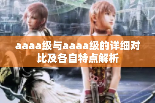 aaaa级与aaaa级的详细对比及各自特点解析