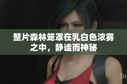 整片森林笼罩在乳白色浓雾之中，静谧而神秘