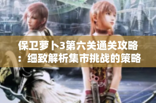 保卫萝卜3第六关通关攻略：细致解析集市挑战的策略与技巧分享