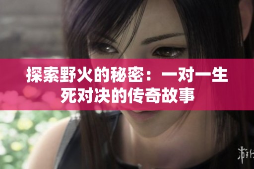 探索野火的秘密：一对一生死对决的传奇故事