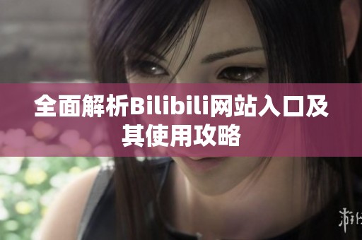 全面解析Bilibili网站入口及其使用攻略
