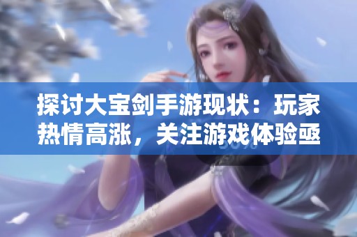探讨大宝剑手游现状：玩家热情高涨，关注游戏体验亟需改进