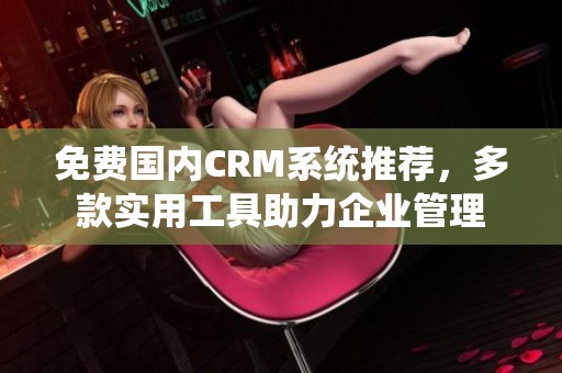 免费国内CRM系统推荐，多款实用工具助力企业管理