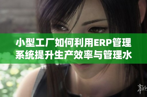 小型工厂如何利用ERP管理系统提升生产效率与管理水平