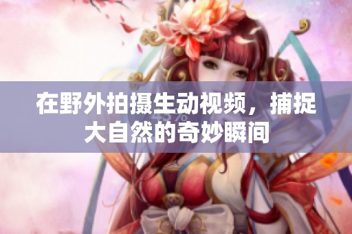 在野外拍摄生动视频，捕捉大自然的奇妙瞬间