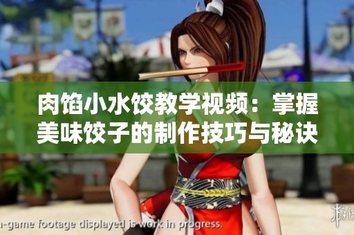 肉馅小水饺教学视频：掌握美味饺子的制作技巧与秘诀