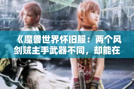 《魔兽世界怀旧服：两个风剑贼主手武器不同，却能在任何副本中始终保持第一输出》