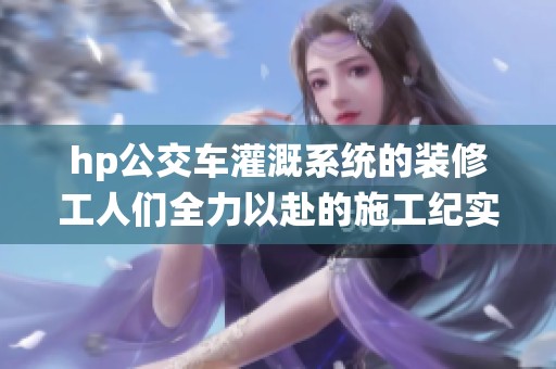 hp公交车灌溉系统的装修工人们全力以赴的施工纪实