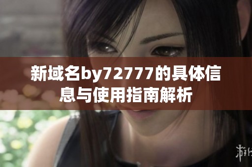 新域名by72777的具体信息与使用指南解析