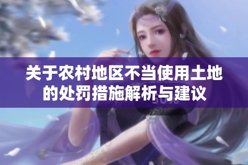 关于农村地区不当使用土地的处罚措施解析与建议