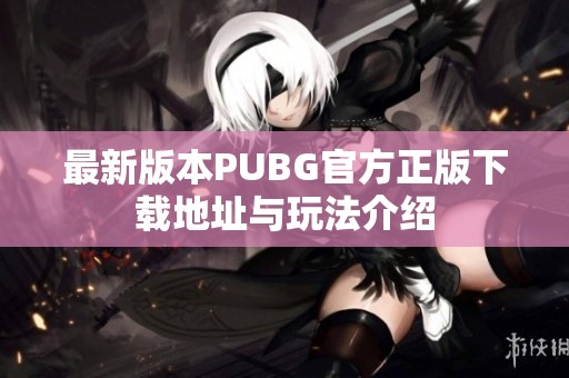 最新版本PUBG官方正版下载地址与玩法介绍