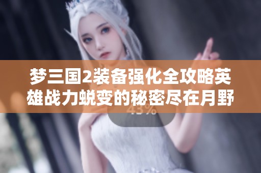梦三国2装备强化全攻略英雄战力蜕变的秘密尽在月野游戏网