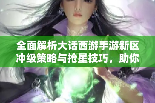 全面解析大话西游手游新区冲级策略与抢星技巧，助你迅速提升游戏进度并登顶排行榜